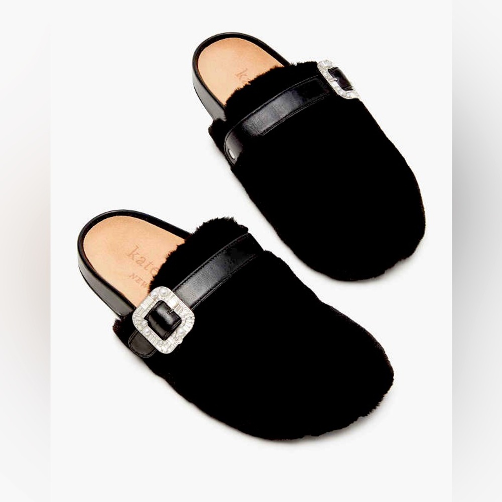 NWOT Kate Spade Black CICI Mules